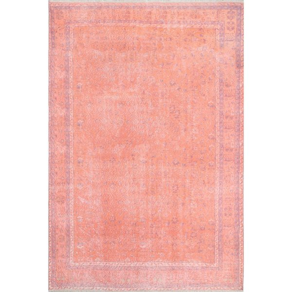 Momeni 2 ft. 3 in. x 7 ft. 6 in. Chand-2 Hand Knotted Runner Rug Coral CHANDCHN-2COR2376